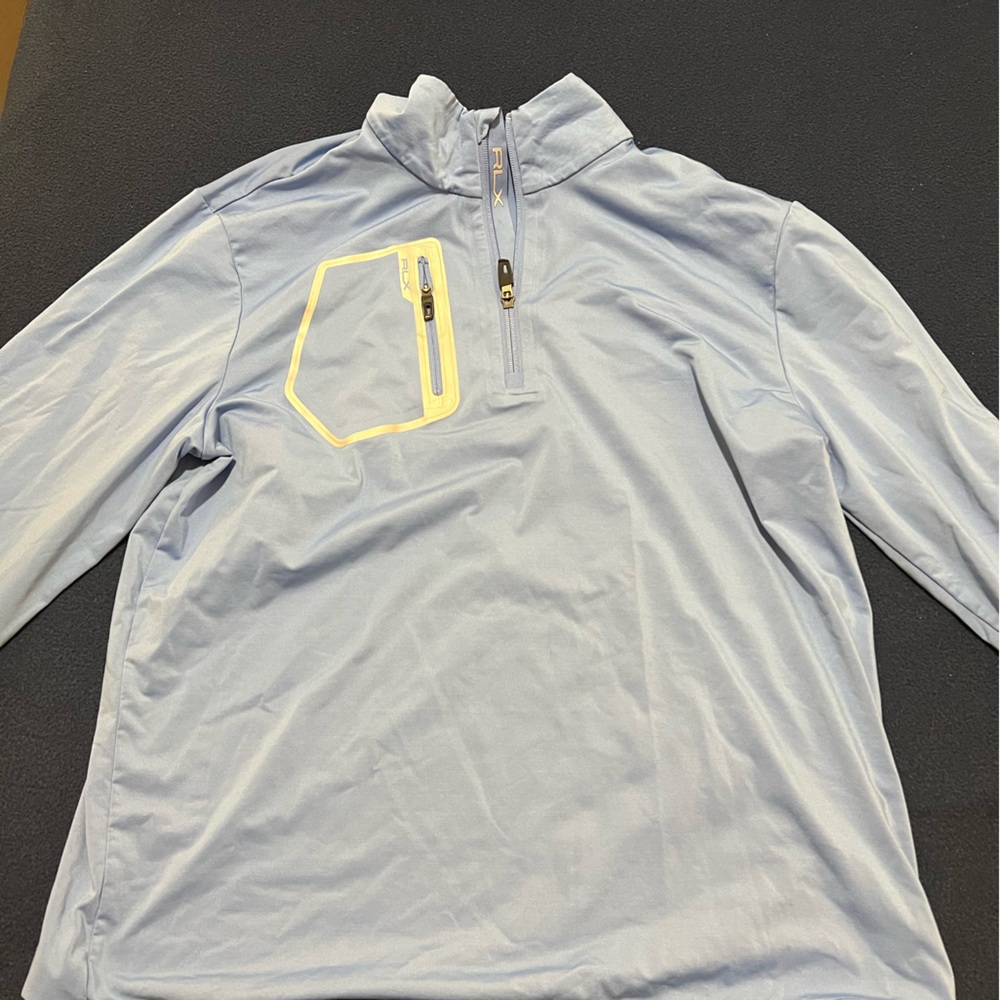 RLX Golf Quarter Zip. Light Blue Large. Salesforce logo